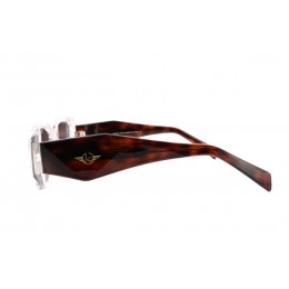 نظارة شمسية Lucida Vista موديل 8880-C6 - إطار شفاف - عدسات سوداء للنساء