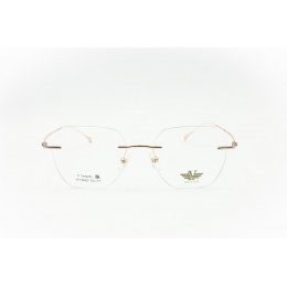 نظارات، لوسيدا فيستا TF70082-C1، للجنسين، لون الإطار بدون إطار، لون العدسة شفاف، أذرع من التيتانيوم، سداسية الشكل