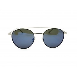 نظارة شمسية,ماركة Cavalo Bianco, موديل WX2259-C3,للجنسين,مستدير,إطار فضي, عدسات الازرق,خليط معدني