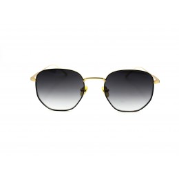 نظارة شمسية,ماركة Cavalo Bianco, موديل WX2260-C8,للجنسين,مستدير,إطار ذهبي, عدسات اسود,خليط معدني