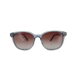 نظارة شمسية Lucida Vista HS647-C14 - إطار أزرق شفاف - عدسات تدريج بني - للنساء