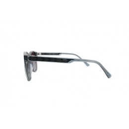 نظارة شمسية Lucida Vista HS647-C14 - إطار أزرق شفاف - عدسات تدريج بني - للنساء