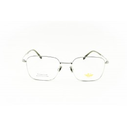 نظارات، لوسيدا فيستا A0504-C2، للجنسين، لون الإطار فضي، لون العدسة شفاف، تيتانيوم، مربع