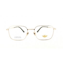 نظارات، لوسيدا فيستا A0504-C31، للجنسين، لون الإطار ذهبي، لون العدسة شفاف، تيتانيوم، مربع