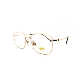 نظارات، لوسيدا فيستا A0504-C31، للجنسين، لون الإطار ذهبي، لون العدسة شفاف، تيتانيوم، مربع