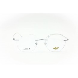 نظارات، لوسيدا فيستا TF70082-C3، للجنسين، لون الإطار بدون إطار، لون العدسة شفاف، أذرع من التيتانيوم، سداسية الشكل