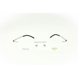 نظارات، لوسيدا فيستا KB21055-C2، للجنسين، لون الإطار بدون حافة، لون العدسة شفاف، سبائك التيتانيوم، مستطيل