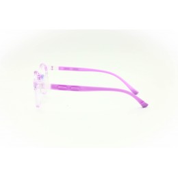 نظارات، لوسيدا فيستا 11520-C4، للأطفال، لون الإطار أرجواني شفاف، لون العدسة شفاف، بلاستيك، دائري