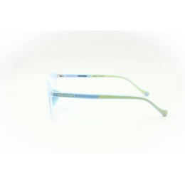 نظارات، LUCIDA VISTA MT816-C212، للأطفال، لون الإطار أزرق شفاف، لون العدسة شفاف، بلاستيك، دائري