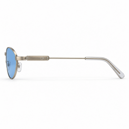 نظارة شمسية CAVALLO BIANCO نسائية. تيتانيوم بإطار بيضاوي وعدسات زرقاء UV400 موديل 8538 -C10