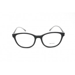 نظارة طبية ,ماركة PRADA موديل  02WV,للنساء, شكل وايفير ,لون  أسود,, خليط معدني