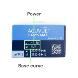 عدسات لاصقة OASYS 1 DAY MAX يومية - 30 عدسة في العلبة