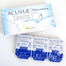 عدسات لاصقة ACUVUE OASYS اسبوعية - 6 عدسات في العلبة