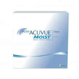 عدسات لاصقة يومية ACUVUE MOIST من جونسون - 90 عدسة في العلبة