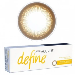عدسات لاصقة يومية Acuvue Define Radiant Bright من جونسون - 30 عدسة في العلبة