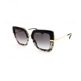 نظارة شمسية,ماركة DOLCE &GABBANA, موديل DG43/3,للنساء,كبير جدا,إطار مزيج من الالوان, عدسات اسود,خليط معدني