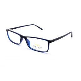 نظارة طبية ,ماركة TOP POINT, موديل RX2457-C12,للجنسين,مستطيل,إطار أزرق, عدسات الشفاف,بلاستيك