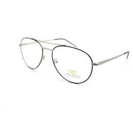 نظارة طبية ,ماركة TOP POINT, موديل 7517-C6,للجنسين,افييتور,إطار رمادي, عدسات الشفاف,خليط معدني