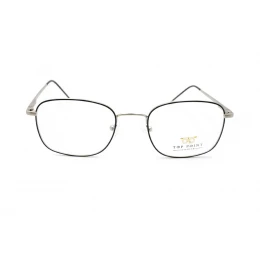 نظارة طبية ,ماركة TOP POINT, موديل 7522-C6,للجنسين,مربع,إطار اسود, عدسات الشفاف,خليط معدني