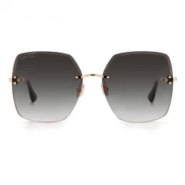 نظارة شمسية,ماركة JIMMY CHOO, موديل TAVI/N/S 000(9O) ,للنساء,;اطار مربع , إطار روز ذهبي , عدسات اسود,خليط معدني