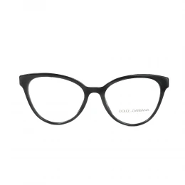 نظارة طبية ,ماركة Dolce &Gabbana ,موديل 3320,للجنسين,عيون القط , لون اطار اسود ,عدسة شفاف,اسيتات