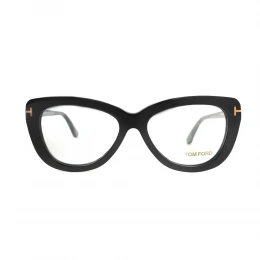 نظارة طبية ,ماركة Tom Ford ,موديل 5414,للجنسين,عيون القط , لون اطار اسود ,عدسة شفاف,اسيتات